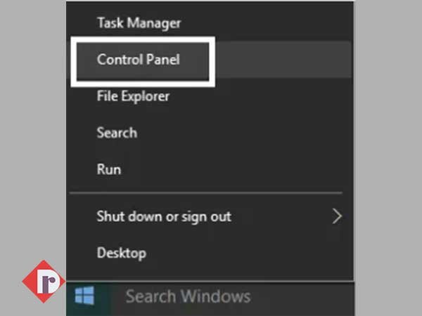 Click on ‘Control Panel