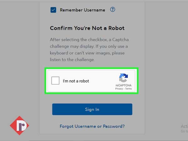Tick-mark the ‘I’m not a robot’ checkbox and complete the ‘Captcha’ challenge